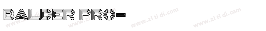 Balder Pro字体转换